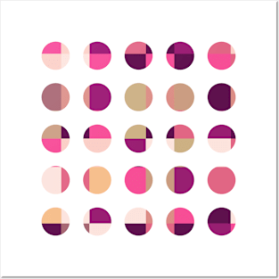 Abstract Geometric Dots Pattern Posters and Art